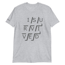 Load image into Gallery viewer, Unisex #ISURVIVED Logo T-Shirt